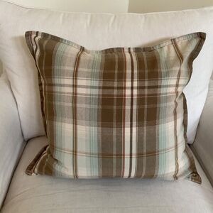 POTTERY BARN Plaid Pillow Cover